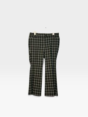 Lane Bryant Plus size Women’s Black Plaid Flare Leg Pants size 18